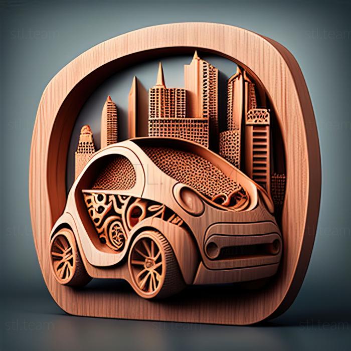 3D модель Smart City Coupe (STL)